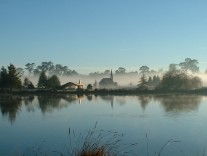 Misty Lake Louise Grindelwald Tasmania
