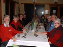 Grindelwald Tasmania volunteer dinner at Alpenrose restaurant