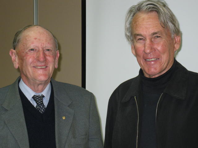 Grindelwald Resident Group's patron John Watson and president Robert Wilson